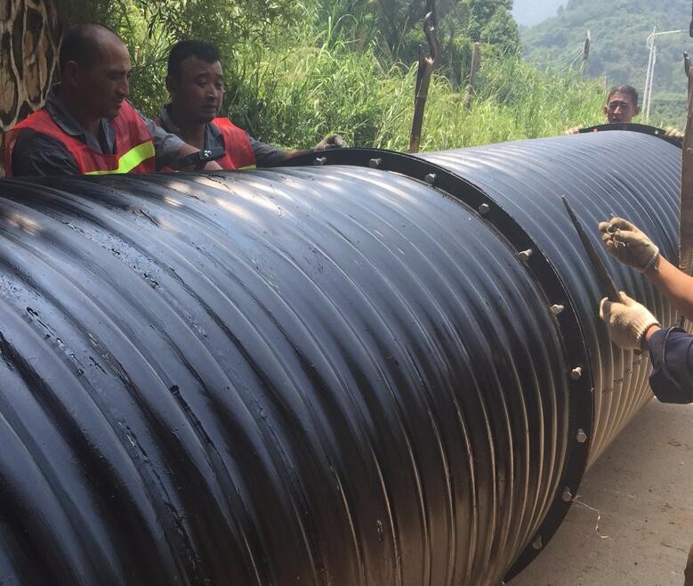 排水波紋管管側(cè)水準(zhǔn)位移、變形程度